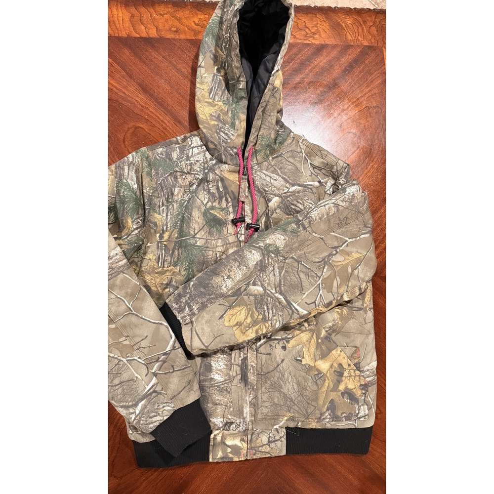Walls Womens M Realtree Camo Hunting Jacket Insulated Hooded Pink Outdoor